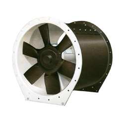 Inline axial FRP fiberglass fan blowers.