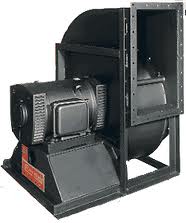 Industrial packager force air fan - backward curve blower.