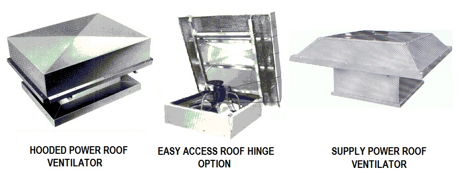 hooded roof ventilators Canada Blower Canadian Blower industrial axial hooded roof ventilators.